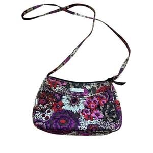 NWOT Vera Bradley colorful black and pink crossbody purse